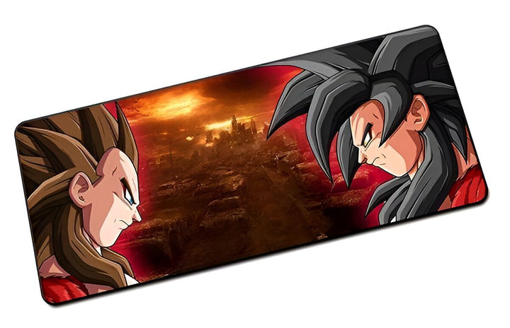 Tapis de souris illustré de Son Goku et Vegeta, deux personnages de l'anime Dragon Ball Z.,TA-2154963668