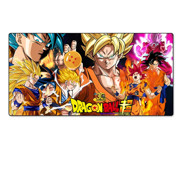 Une image de Son Goku, le personnage principal de la série Dragon Ball. Il est entouré d'autres personnages de la série, comme Vegeta, Piccolo et Gohan. Ils sont tous en train de se battre.,TA-3190550107