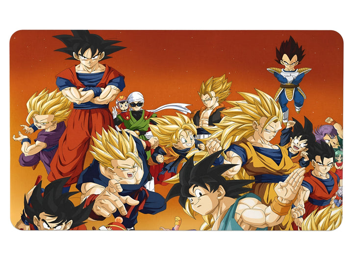 Une image de plusieurs personnages de la série animée Dragon Ball Z. On y voit Goku, Vegeta, Gohan, Trunks, Piccolo, Krilin, Yamcha,天津飯, Chiaotzu, Bulma et d'autres.,TA-4645870947,TA-8219736836