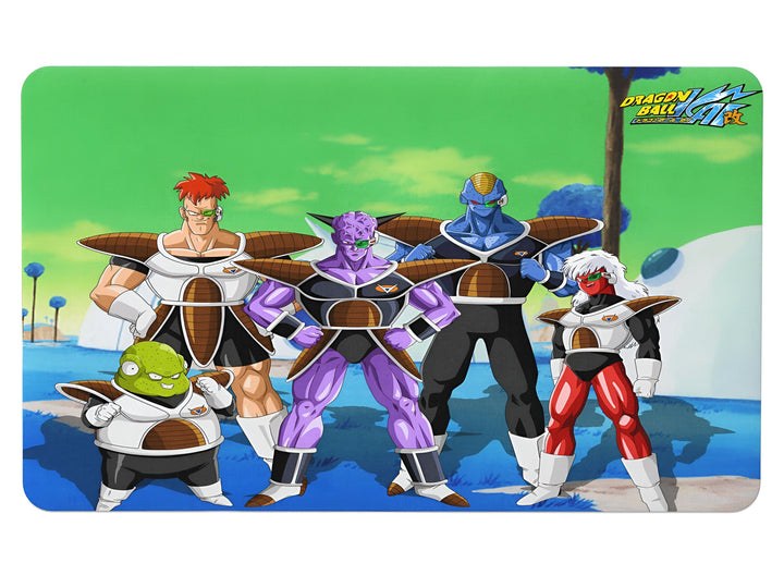 Une image de cinq personnages de la série Dragon Ball Z. Il y a Freezer, le chef de l'armée de Freezer, et ses quatre principaux soldats : Vegeta, Nappa, Raditz et Dodoria.,TA-8387984671,TA-2501798716
