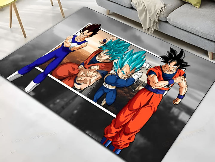 tapis dragon ball z, goku, vegeta, trunks et gohan,TA-1267600640,TA-5364097129