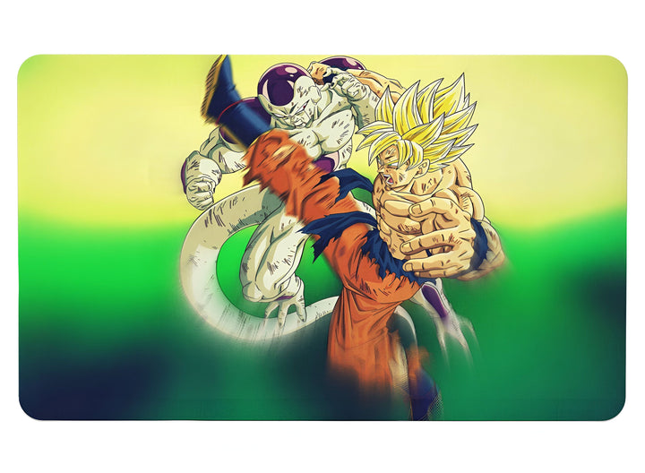 Une image de Son Goku et de Freezer en train de se battre. Son Goku est un Saiyan et Freezer est un extraterrestre.,TA-8712643653,TA-7146701719