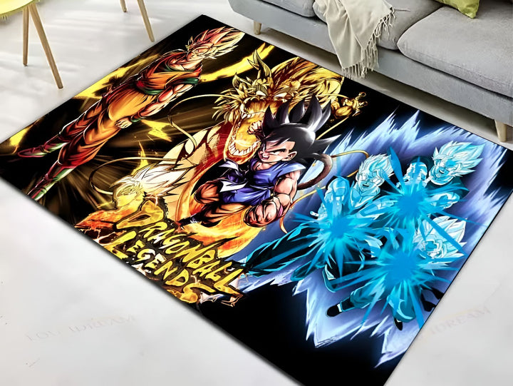 Une image de Son Goku, Vegeta et Broly, trois personnages de la série animée Dragon Ball Z. Son Goku est un Saiyan, une race extraterrestre guerrière, et il est le protagoniste de la série. Vegeta est un autre Saiyan et le prince de la planète Vegeta. Broly est un Saiyan légendaire et l'un des ennemis les plus puissants de Son Goku.,TA-1361147563,TA-4441979096