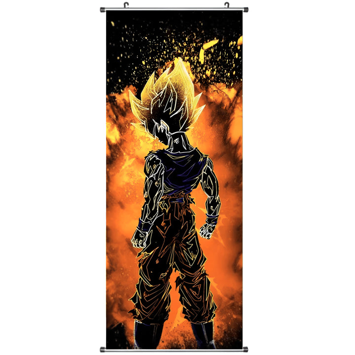 Dbz Explosion Reference Toile Dragon Ball Goku Explosion Saiyan | DBZ Boutique