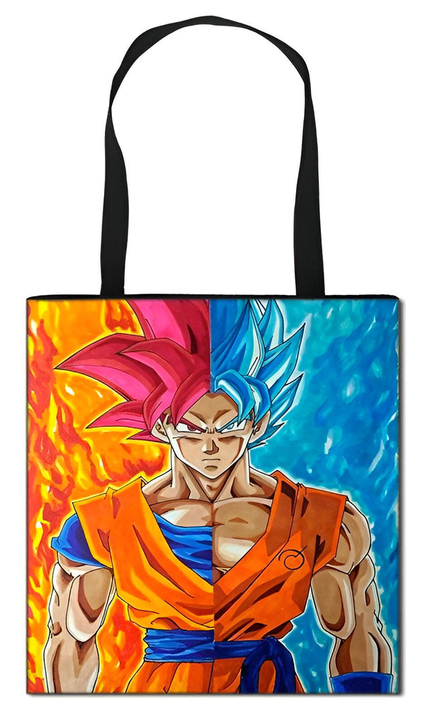 Une image de Son Goku, un personnage de la série animée Dragon Ball Z. Il est représenté avec les cheveux bleus et les yeux bleus, et porte une combinaison orange et bleue. Il est en train de se battre contre un autre personnage, Vegeta, qui a les cheveux roses et les yeux bleus, et porte une combinaison bleue et jaune. Le fond est orange et bleu.,TO-2147938858