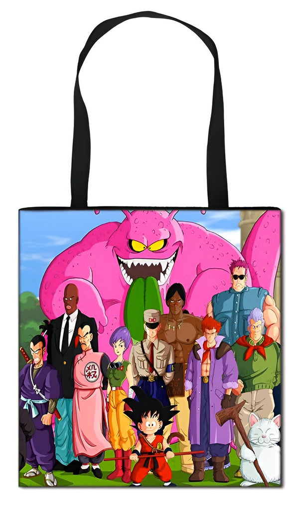 Une image de personnages de Dragon Ball Z. On y voit Goku, Vegeta, Gohan, Piccolo, Krilin, Yamcha,天津飯, Chiaotzu, Bulma, Tortue Géniale,饺子, Spopovitch, Yamu, Babidi, Dabura, Majin Buu.,TO-3240479486