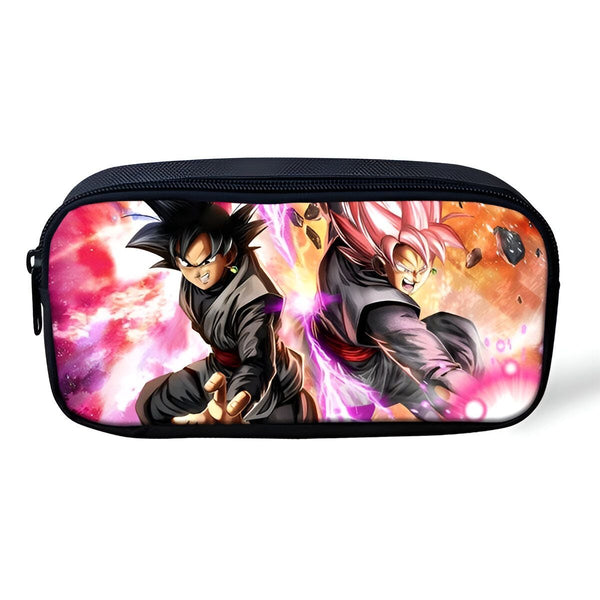 Une trousse scolaire Dragon Ball Z avec Goku et Vegeta en Super Saiyan Rosé.,TR-3549470649