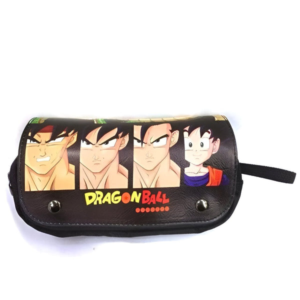 Une trousse d'écolier noire avec les personnages du dessin animé Dragon Ball Z.,TR-4801722733