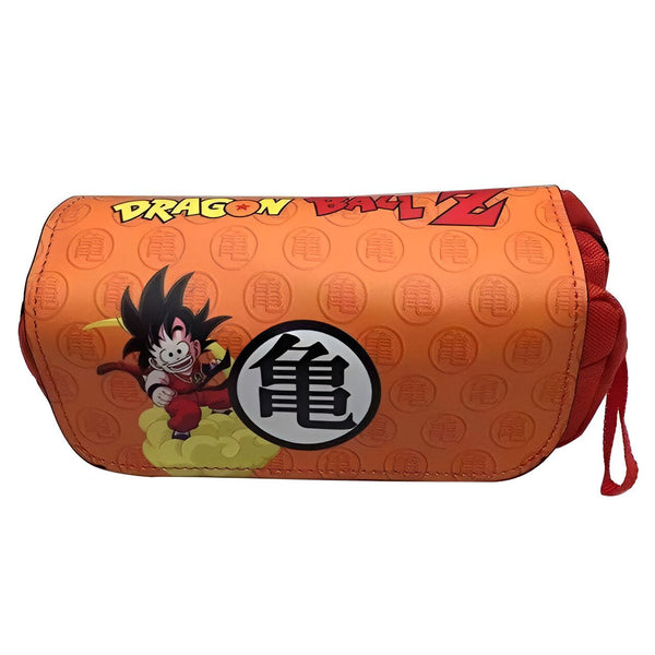 Une trousse orange avec le logo de Dragon Ball Z et une image de Goku.,TR-3303156468
