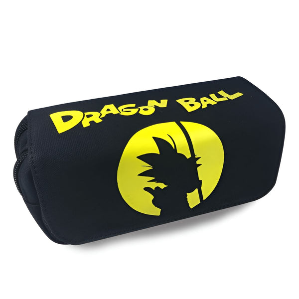 Une trousse noire avec le logo jaune de Dragon Ball Z, qui représente le personnage principal, Son Goku.,TR-7454579795