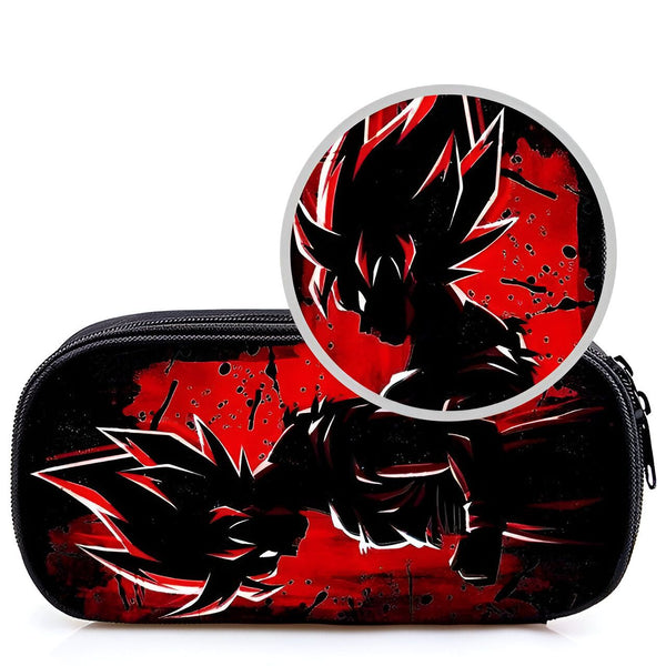 Une trousse noire avec une image de Son Goku et Vegeta, deux personnages de l'anime Dragon Ball Z.,TR-9945380974
