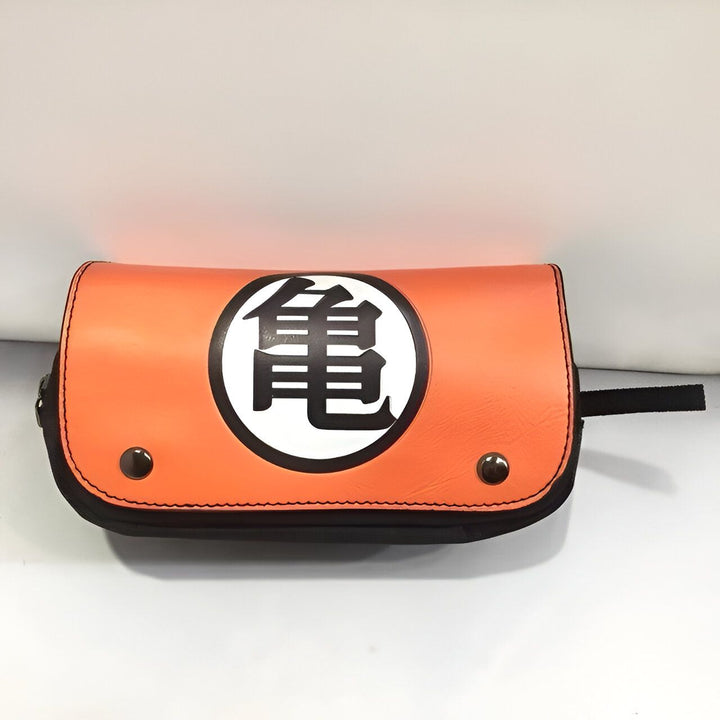 Une trousse orange avec le symbole de Tortue Géniale de Dragon Ball Z,TR-9083462587
