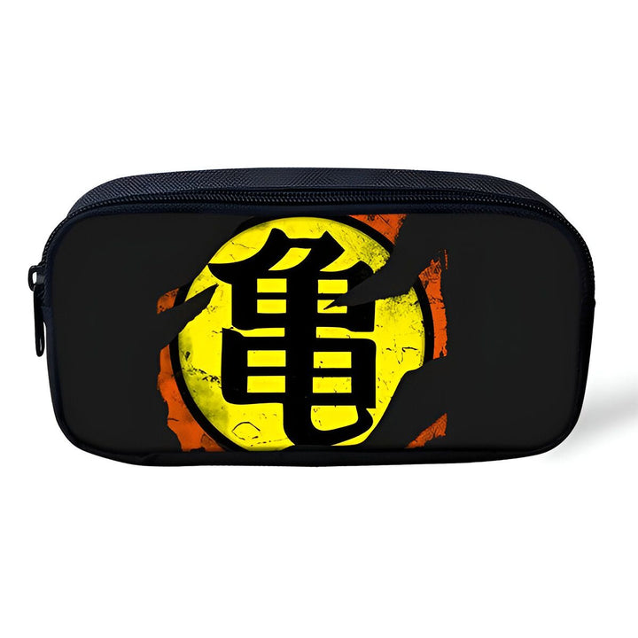 Une trousse noire avec le symbole de Tortue Géniale de Dragon Ball Z,TR-5451625921