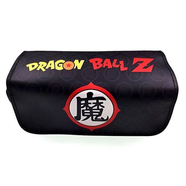 Une trousse noire avec le logo de Dragon Ball Z, un manga et un anime populaire.,TR-0902556134