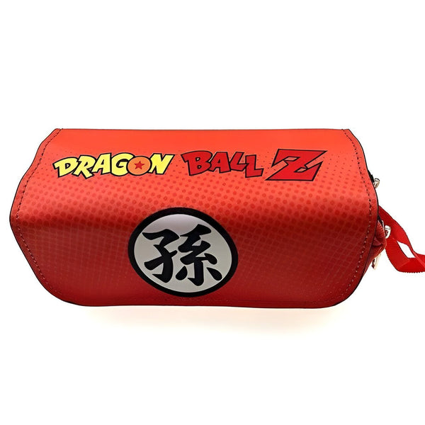 Une trousse rouge avec le logo de Dragon Ball Z, un manga japonais.,TR-2298916330