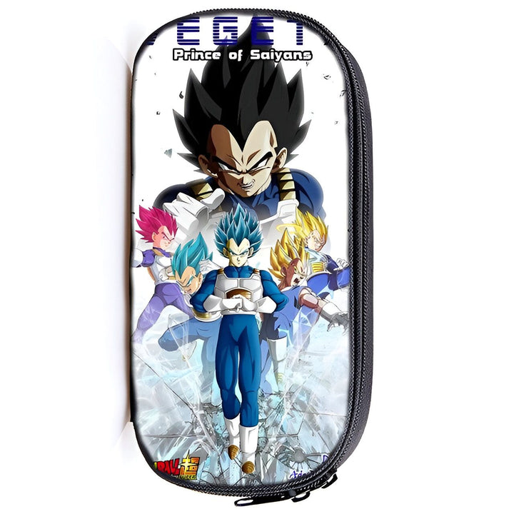 Une trousse scolaire Dragon Ball Z avec les personnages de Vegeta, Goku, Trunks et Gotenks.,TR-1030743827