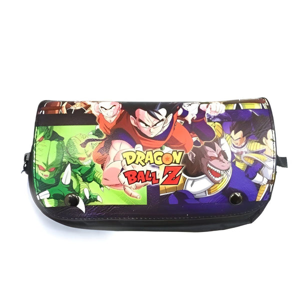 Une trousse Dragon Ball Z noire avec des images de Goku, Vegeta, Piccolo et Cell.,TR-7594576004