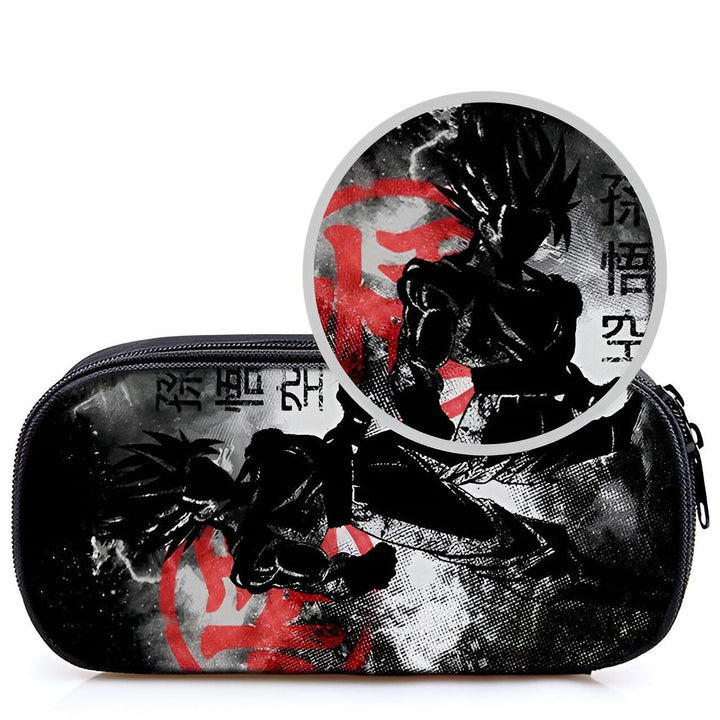 Une trousse noire avec une image de Son Goku, un personnage de Dragon Ball Z.,TR-1055185259
