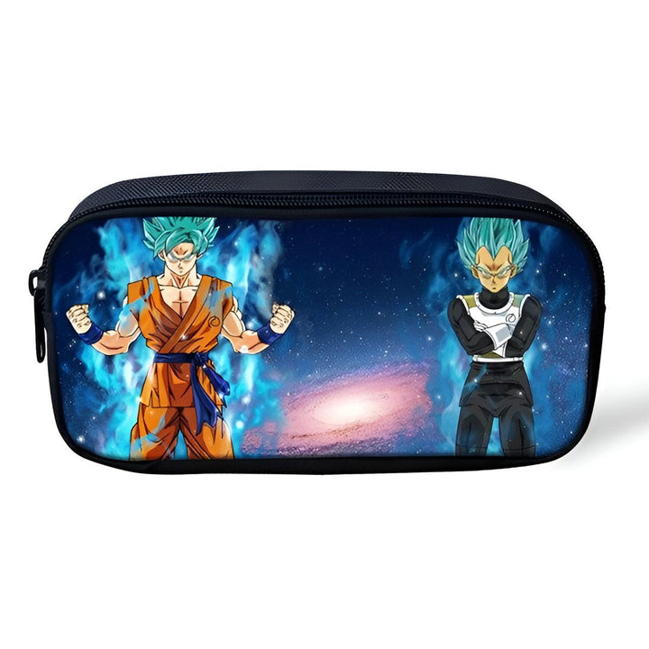 Une trousse scolaire Dragon Ball Z avec Goku et Vegeta en Super Saiyan Blue.,TR-387637099X