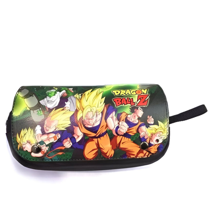 Une trousse Dragon Ball Z noire avec des personnages de la série.,TR-5596788430