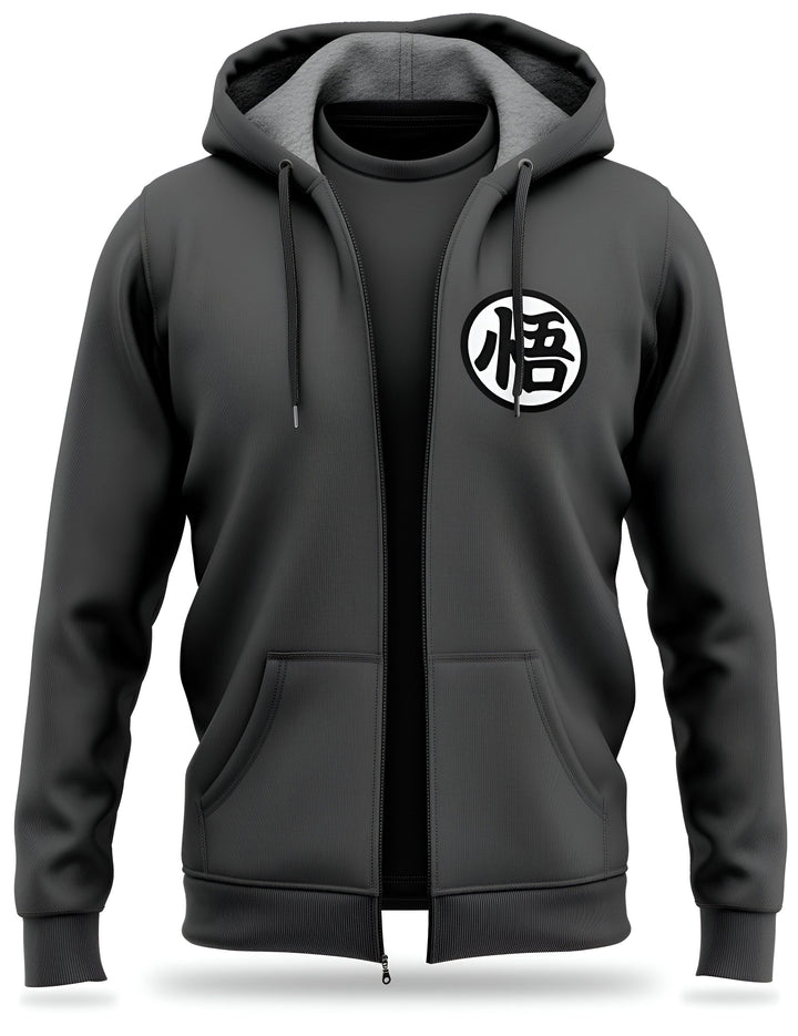 Un sweat à capuche noir avec le symbole de Goku, le protagoniste de la série animée japonaise Dragon Ball Z.,VE-498606648X,VE-4776404524,VE-5652441437,VE-0912238089,VE-2657229077