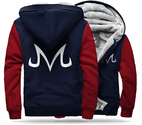 Une veste polaire bleue et rouge avec le logo de Dragon Ball Z.,25894984-red-m-china,25894984-red-l-china,25894984-red-xl-china,25894984-red-xxl-china,25894984-red-xxxl-china,25894984-red-4xl-china,25894984-red-5xl-china