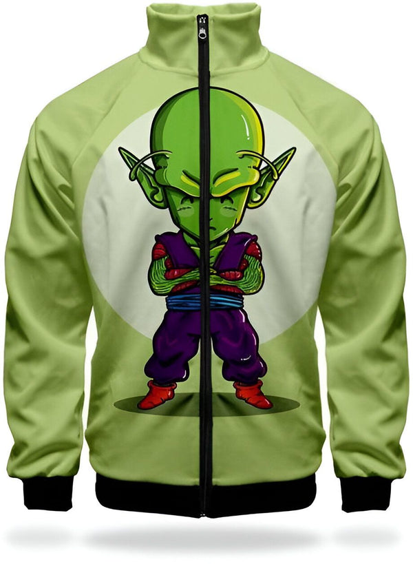 Cette image représente un personnage de dessin animé, Piccolo, de la série Dragon Ball Z. Il est vêtu d'un costume vert et violet et a les cheveux blancs. Il est en position de combat, les bras croisés sur la poitrine.,VE-0246246545,VE-431878410X,VE-7707539907,VE-2668614686,VE-1128818809,VE-5415494723,VE-0993971997,VE-0927696649