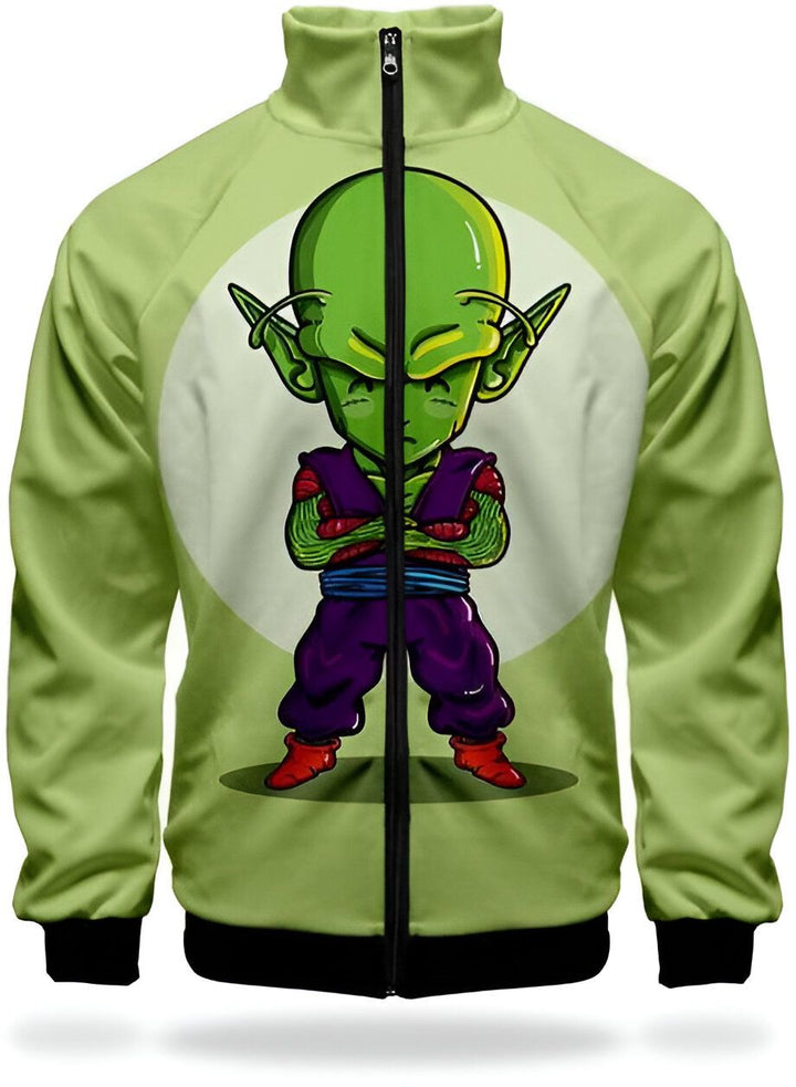 Cette image représente un personnage de dessin animé, Piccolo, de la série Dragon Ball Z. Il est vêtu d'un costume vert et violet et a les cheveux blancs. Il est en position de combat, les bras croisés sur la poitrine.,VE-0246246545,VE-431878410X,VE-7707539907,VE-2668614686,VE-1128818809,VE-5415494723,VE-0993971997,VE-0927696649